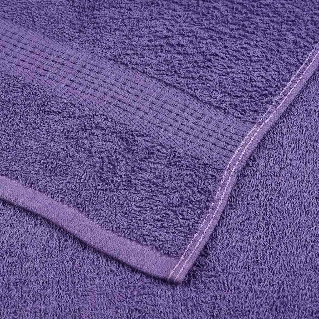 Serviettes de bain 10 pcs violet 100x150 cm 360 g/m² 100% coton