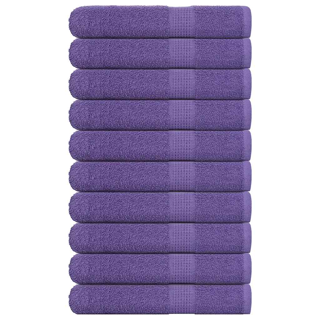 Sauna towels 10 pcs purple 80x200 cm 360 g/m² 100% cotton