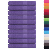 Sauna towels 10 pcs purple 80x200 cm 360 g/m² 100% cotton