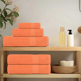 Face towels 2 pcs orange 30x30 cm 360 g/m² 100% cotton