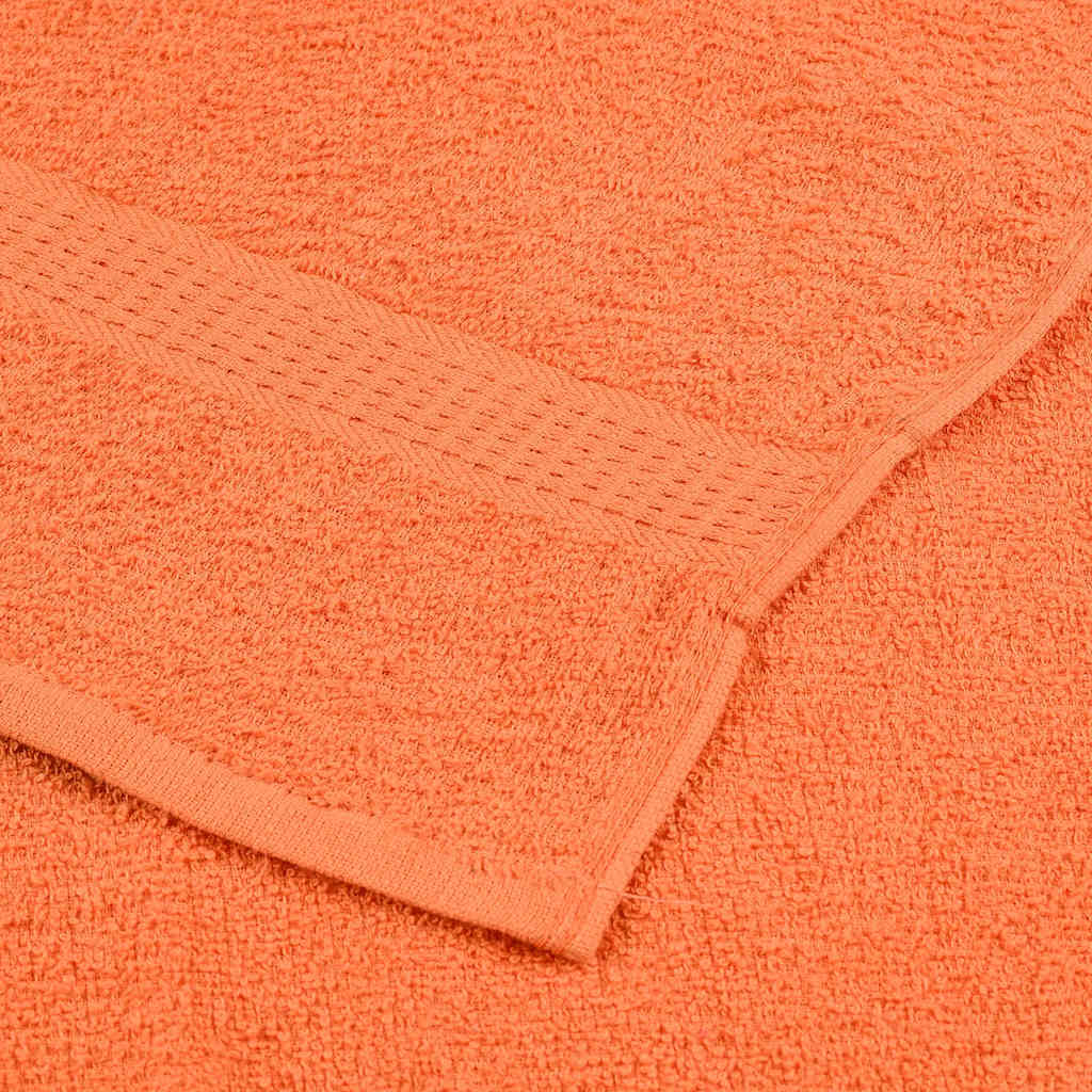 Serviettes de visage 4 pcs orange 30x30 cm 360 g/m² 100% coton