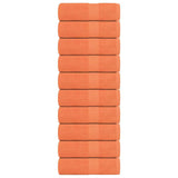 Gesichtstücher 10 Stück orange 30x30 cm 360 g/m² 100 % Baumwolle