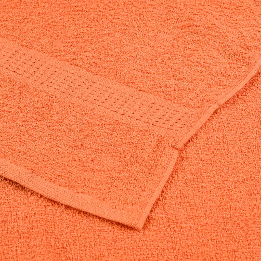 Serviettes d'invité 2 pcs orange 30x50 cm 360 g/m² 100% coton