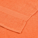 Serviettes d'invité 4 pcs orange 30x50 cm 360 g/m² 100% coton