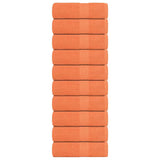 Guest towels 10 pcs orange 30x50 cm 360 g/m² 100% cotton