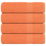 Essuie-mains 4 pcs orange 50x100 cm 360 g/m² 100% coton