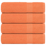 Serviettes de bain 4 pcs orange 100x150 cm 360 g/m² 100% coton