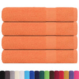 Serviettes de sauna 4 pcs orange 80x200 cm 360 g/m² 100% coton