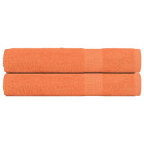 Serviettes 2 pcs orange 100x200 cm 360 g/m² 100% coton