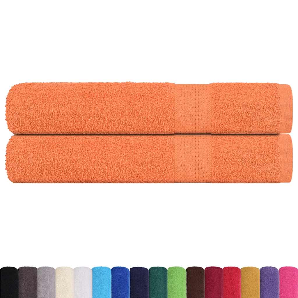 Serviettes 2 pcs orange 100x200 cm 360 g/m² 100% coton