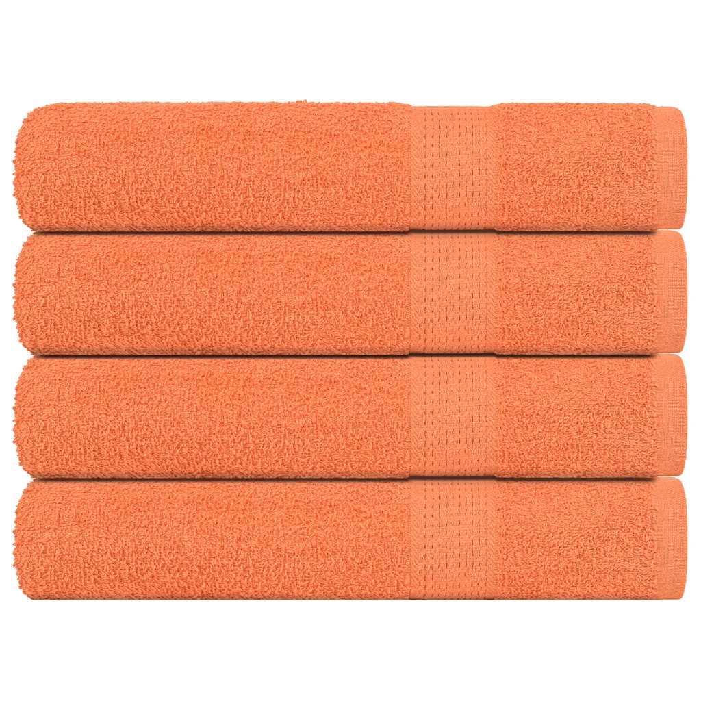 Serviettes 4 pcs orange 100x200 cm 360 g/m² 100% coton