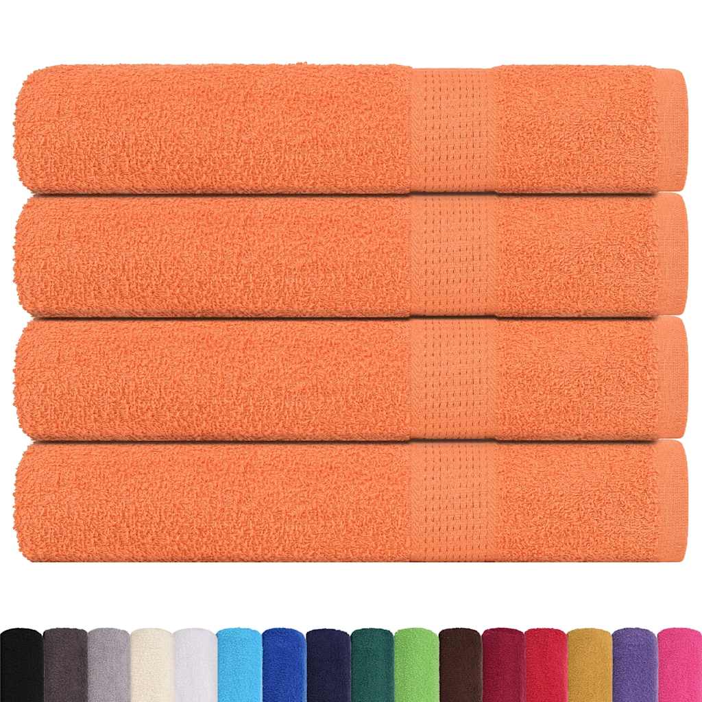 Serviettes 4 pcs orange 100x200 cm 360 g/m² 100% coton