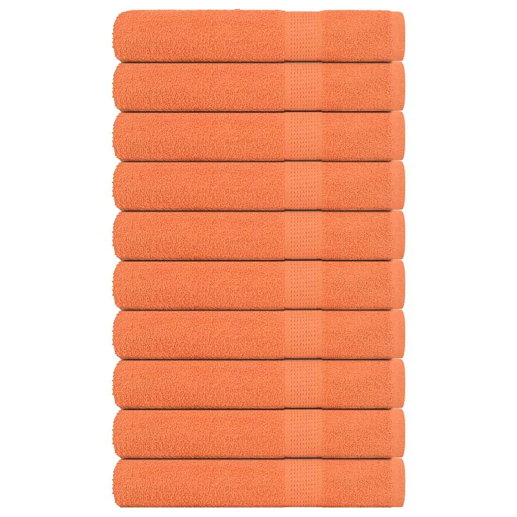 Serviettes 10 pcs orange 100x200 cm 360 g/m² 100% coton