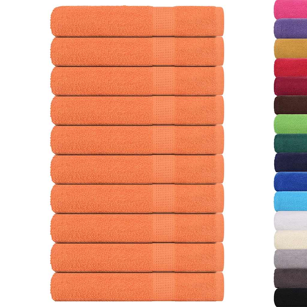 Serviettes 10 pcs orange 100x200 cm 360 g/m² 100% coton