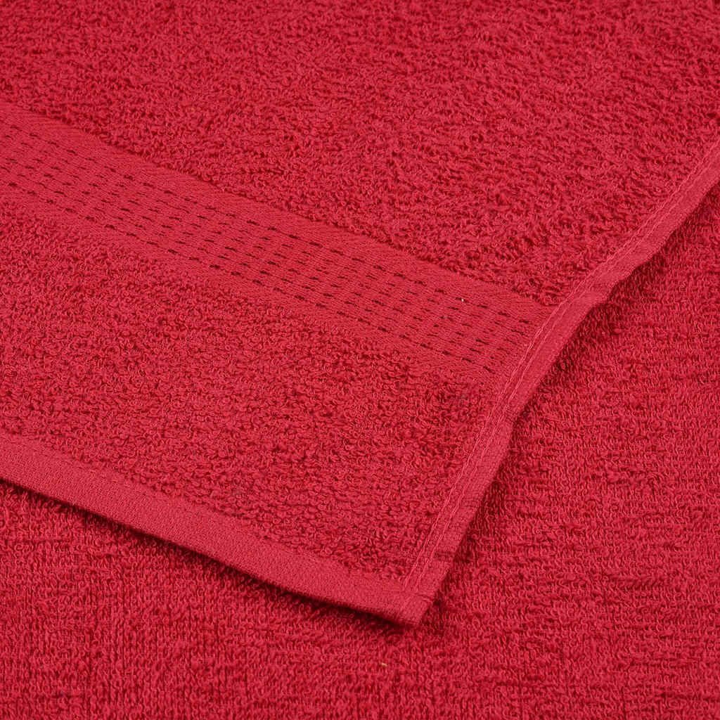 Serviettes de visage 2 pcs rouge 30x30 cm 360 g/m² 100% coton