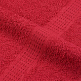 Essuie-mains 4 pcs rouge 50x100 cm 360 g/m² 100% coton