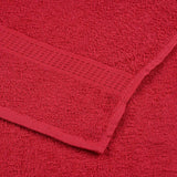 Serviettes de bain 2 pcs rouge 100x150 cm 360 g/m² 100% coton