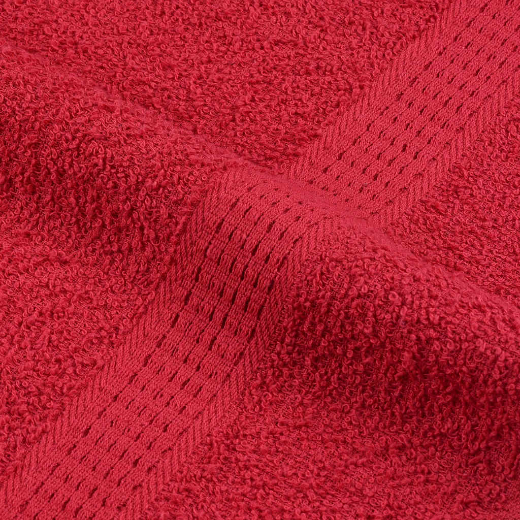 Serviettes 2 pcs rouge 100x200 cm 360 g/m² 100% coton