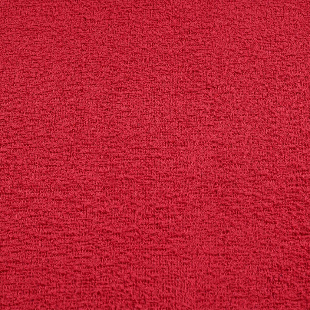 Serviettes 4 pcs rouge 100x200 cm 360 g/m² 100% coton