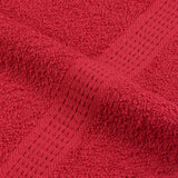 Serviettes 10 pcs rouge 100x200 cm 360 g/m² 100% coton