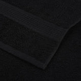 Serviettes de visage 4 pcs noir 30x30 cm 360 g/m² 100% coton