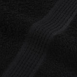 Hand towels 2 pcs black 50x100 cm 360 g/m² 100% cotton