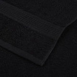 Hand towels 4 pcs black 50x100 cm 360 g/m² 100% cotton