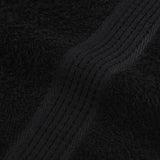 Hand towels 4 pcs black 50x100 cm 360 g/m² 100% cotton