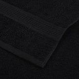 Serviettes de douche 10 pcs noir 70x140 cm 360 g/m² 100% coton