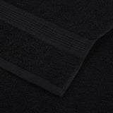 Serviettes 4 pcs noir 100x200 cm 360 g/m² 100% coton