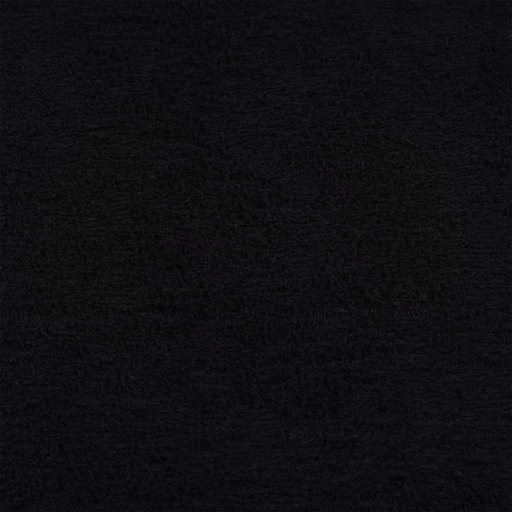 Handtücher 10 Stück schwarz 100x200 cm 360 g/m² 100 % Baumwolle