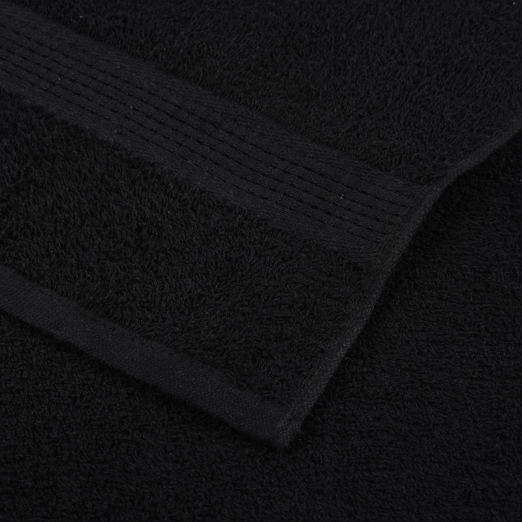 Handtücher 10 Stück schwarz 100x200 cm 360 g/m² 100 % Baumwolle