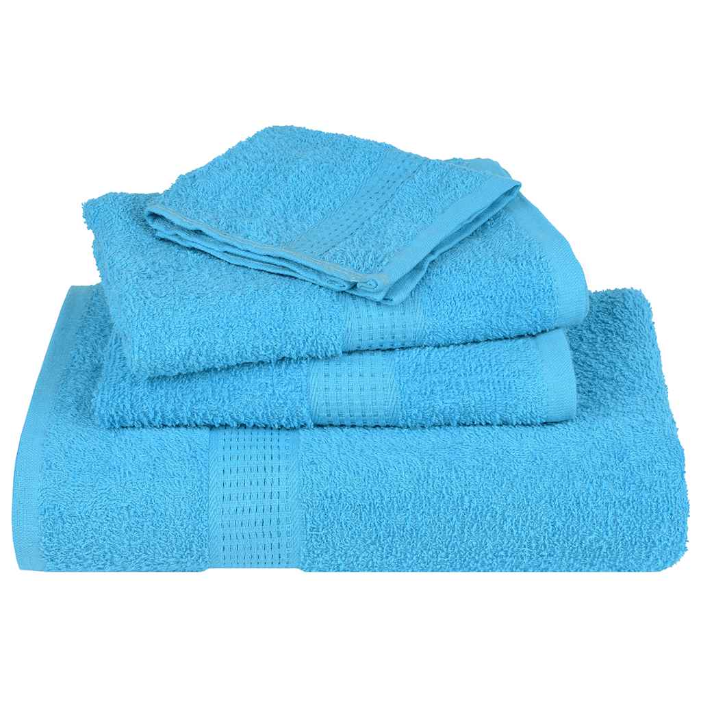 Serviettes de visage 2 pcs turquoise 30x30cm 360g/m² 100% coton