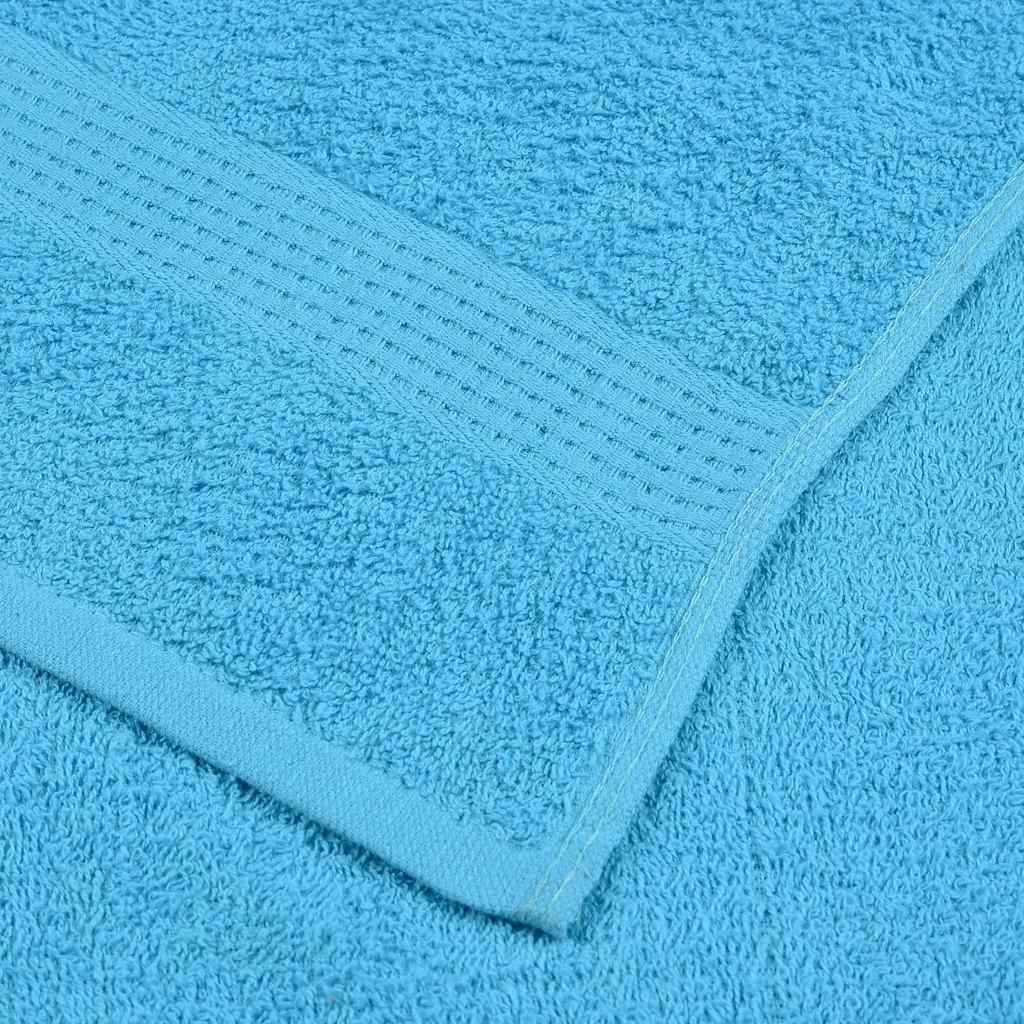 Serviettes de visage 2 pcs turquoise 30x30cm 360g/m² 100% coton