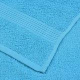 Serviettes de visage 2 pcs turquoise 30x30cm 360g/m² 100% coton