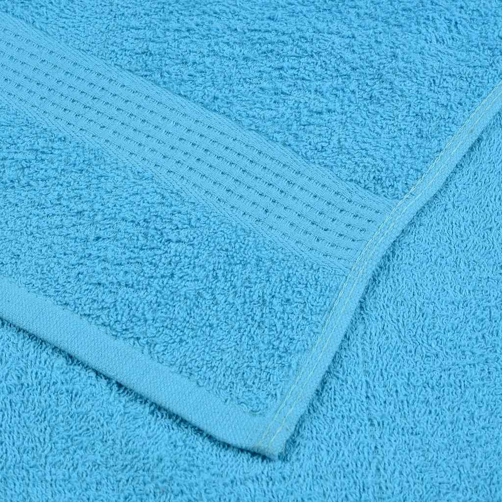 Serviettes d'invité 2 pcs turquoise 30x50cm 360 g/m² 100% coton