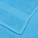 Serviettes d'invité 2 pcs turquoise 30x50cm 360 g/m² 100% coton