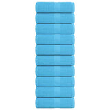 Guest towels 10 pcs turquoise 30x50cm 360g/m² 100% cotton