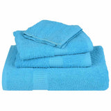 Essuie-mains 4 pcs turquoise 50x100 cm 360 g/m² 100% coton