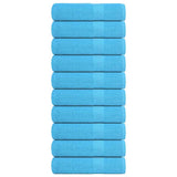 Essuie-mains 10 pcs turquoise 50x100 cm 360 g/m² 100% coton