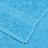 Serviettes de douche 2 pcs turquoise 70x140cm 360g/m² 100%coton