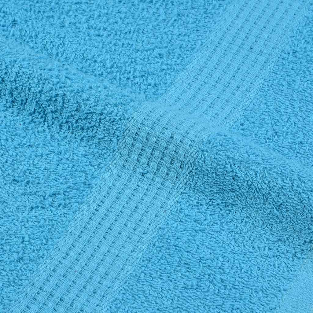 Serviettes de douche 2 pcs turquoise 70x140cm 360g/m² 100%coton