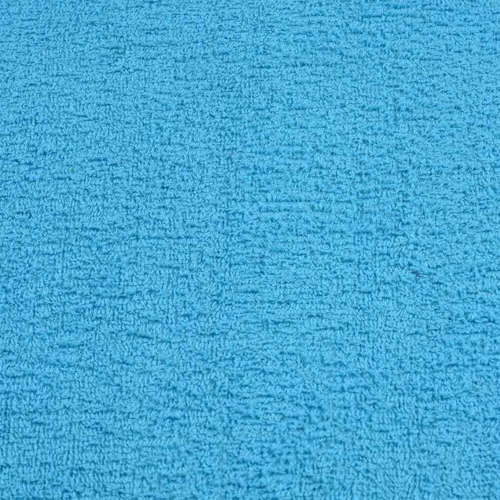 Serviettes de douche 4pcs turquoise 70x140cm 360g/m² 100% coton