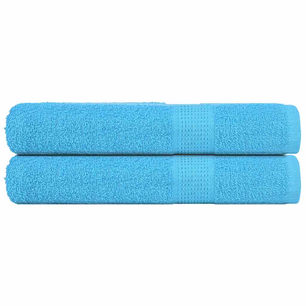 Serviettes de sauna 2pcs turquoise 80x200cm 360 g/m² 100% coton