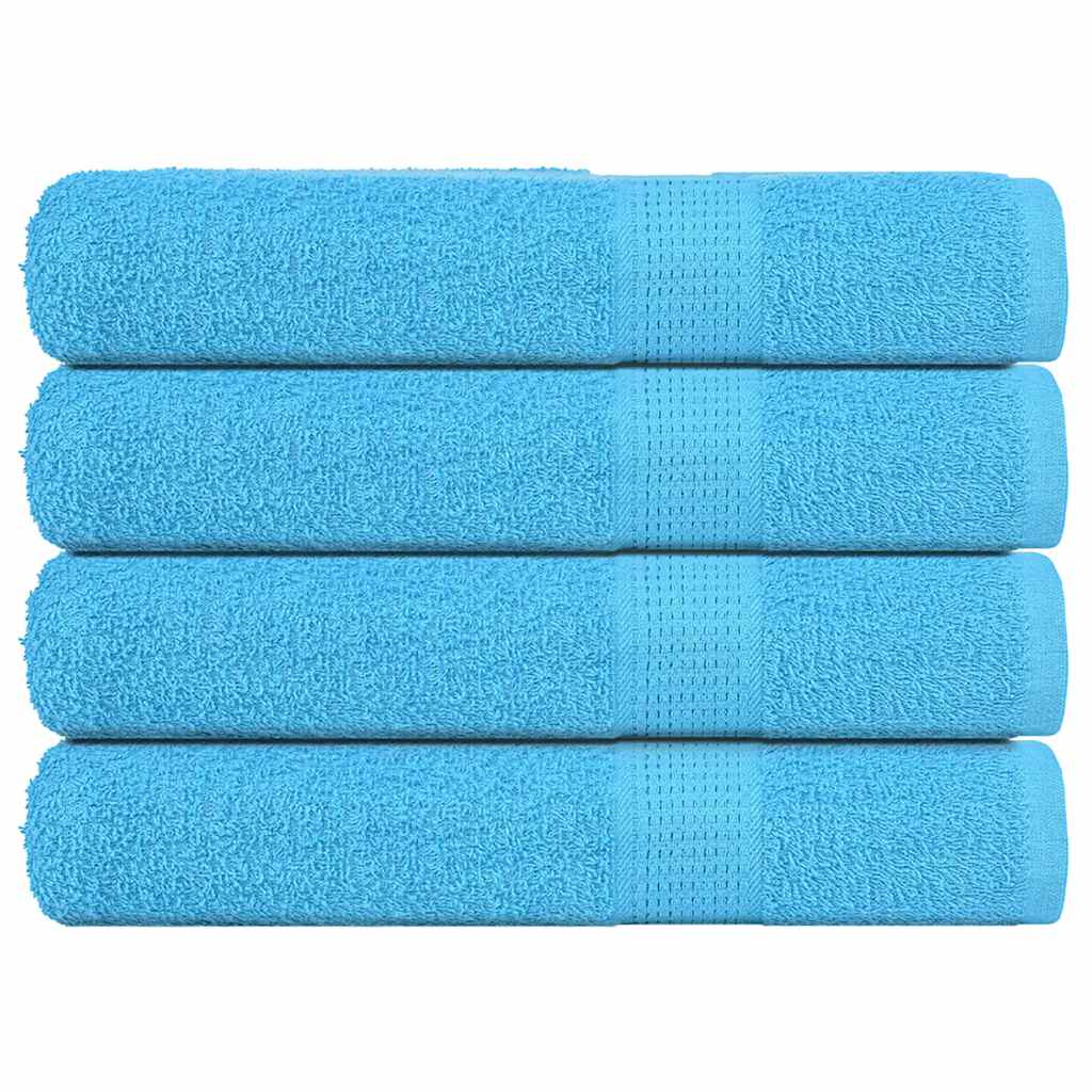 Serviettes de sauna 4pcs turquoise 80x200cm 360 g/m² 100% coton