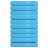 Serviettes de sauna 10pcs turquoise 80x200cm 360g/m² 100% coton