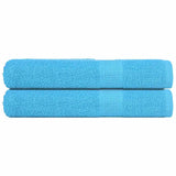 Serviettes 2 pcs turquoise 100x200 cm 360 g/m² 100% coton