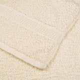 Serviettes de visage 2 pcs crème 30x30 cm 360 g/m² 100% coton