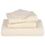 Serviettes de visage 4 pcs crème 30x30 cm 360 g/m² 100% coton