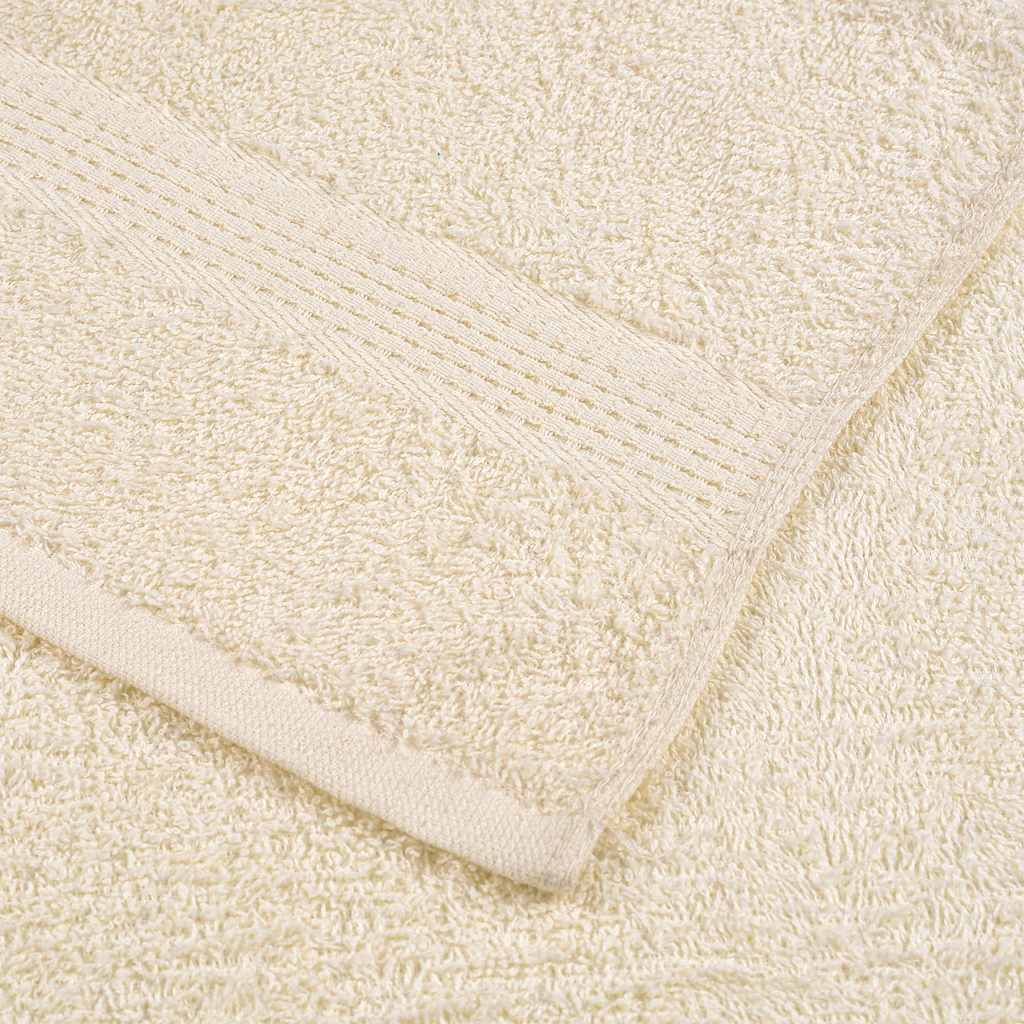 Essuie-mains 2 pcs crème 50x100 cm 360 g/m² 100% coton